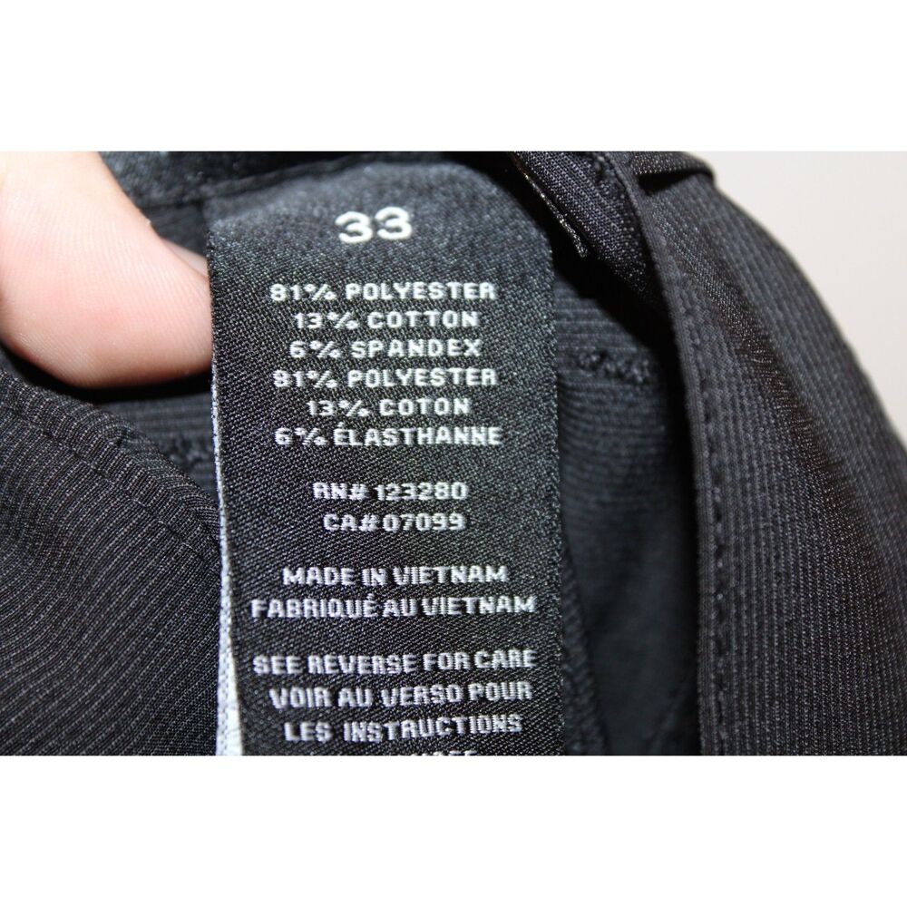 Travis Matthew size 33 black and gray horizontal microstripe shorts - Picture 5 of 8